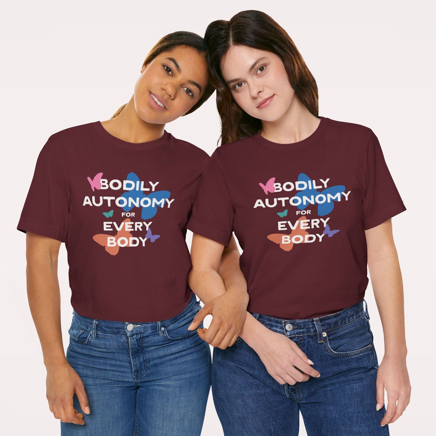 Bodily Autonomy Shirt / Unisex Jersey Short Sleeve Tee / bodily autonomy for every body, reproductive rights, trans rights, disability care