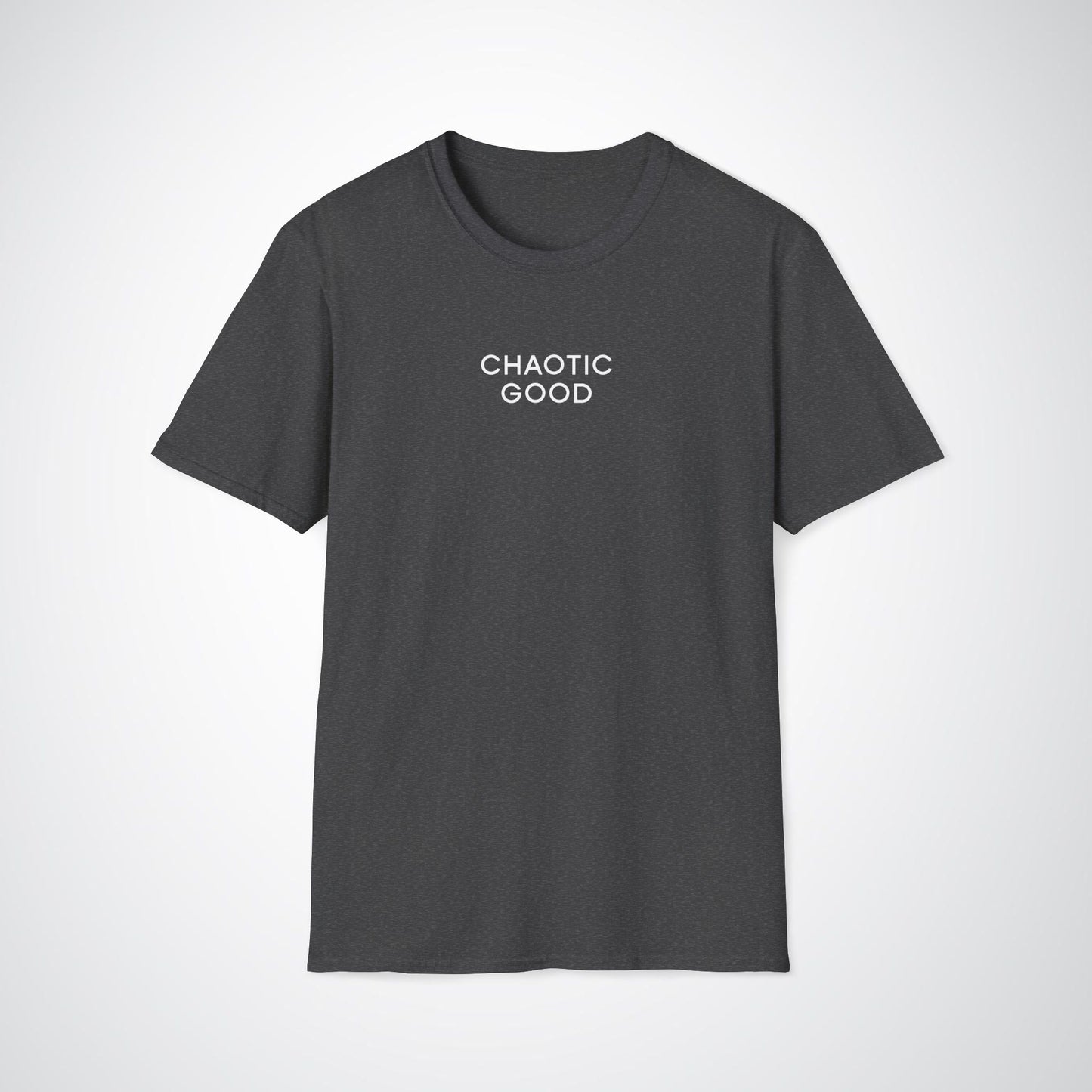 Chaotic Good Tee / Unisex Softstyle T-Shirt / Black, Grey, Green, Charcoal grey, Navy