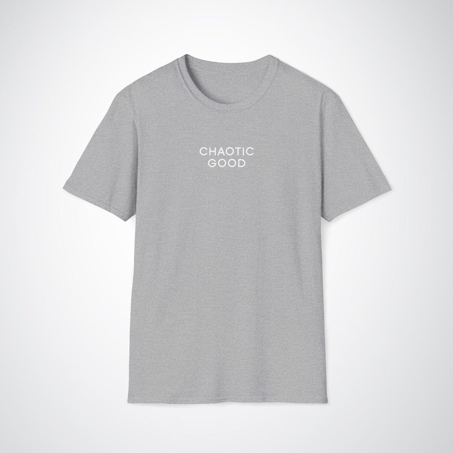 Chaotic Good Tee / Unisex Softstyle T-Shirt / Black, Grey, Green, Charcoal grey, Navy