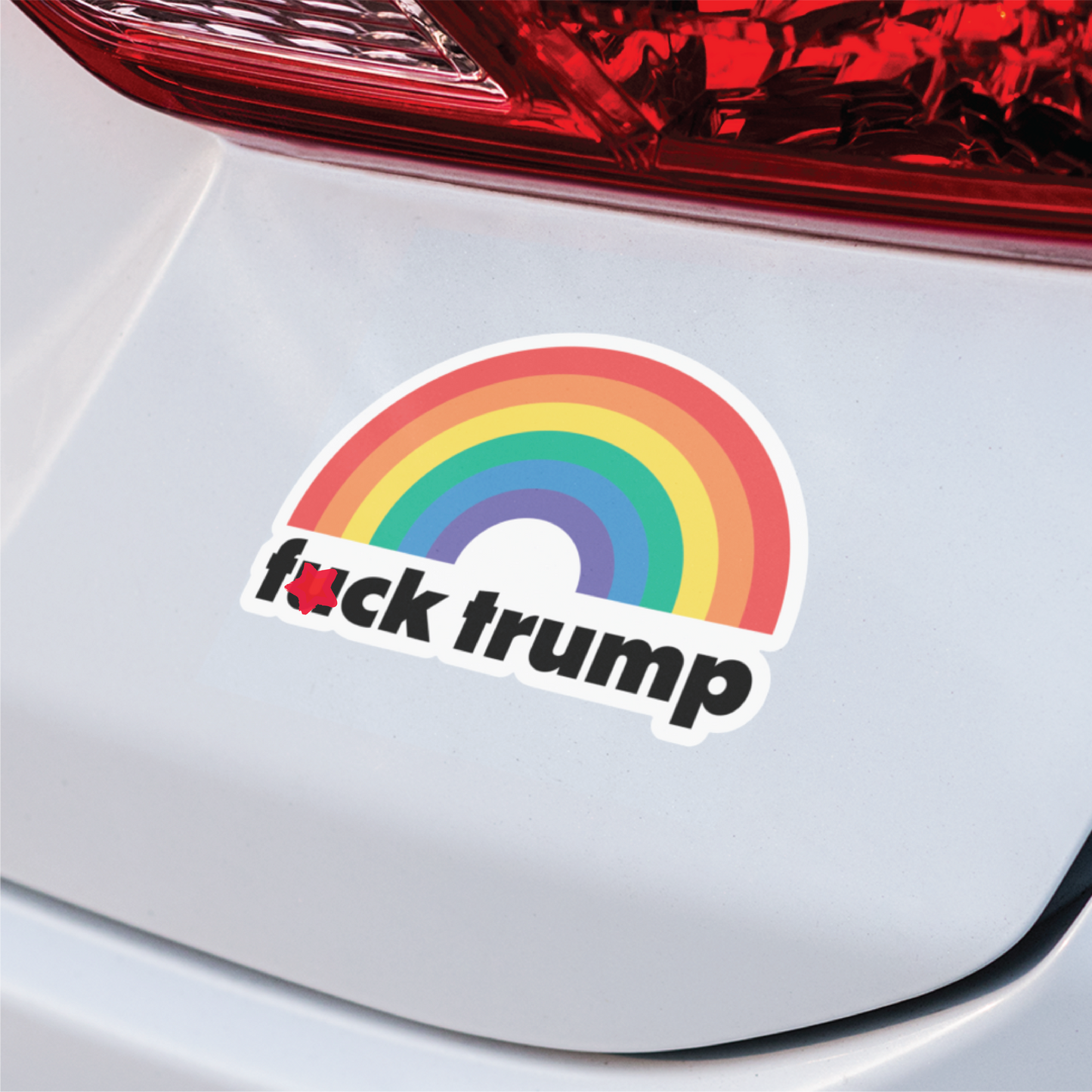 Rainbow F*ck Trump Sticker