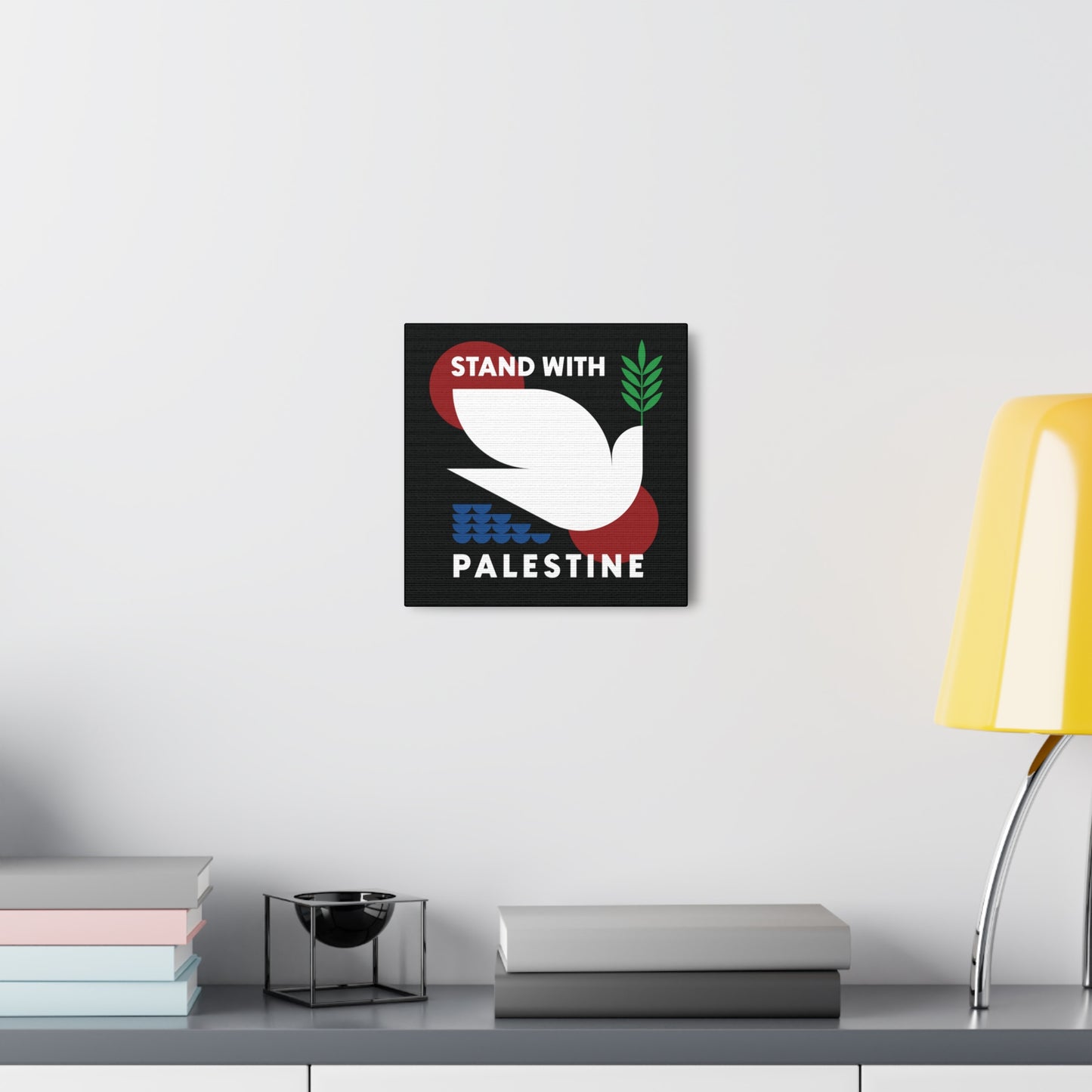 Stand With Palestine / Wall Art / Canvas Gallery Wrap Art Print