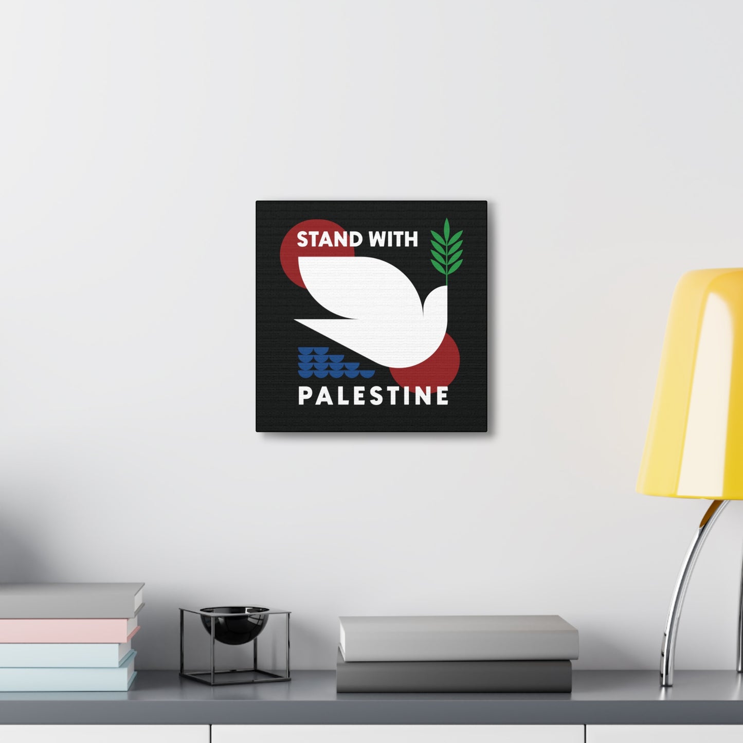 Stand With Palestine / Wall Art / Canvas Gallery Wrap Art Print