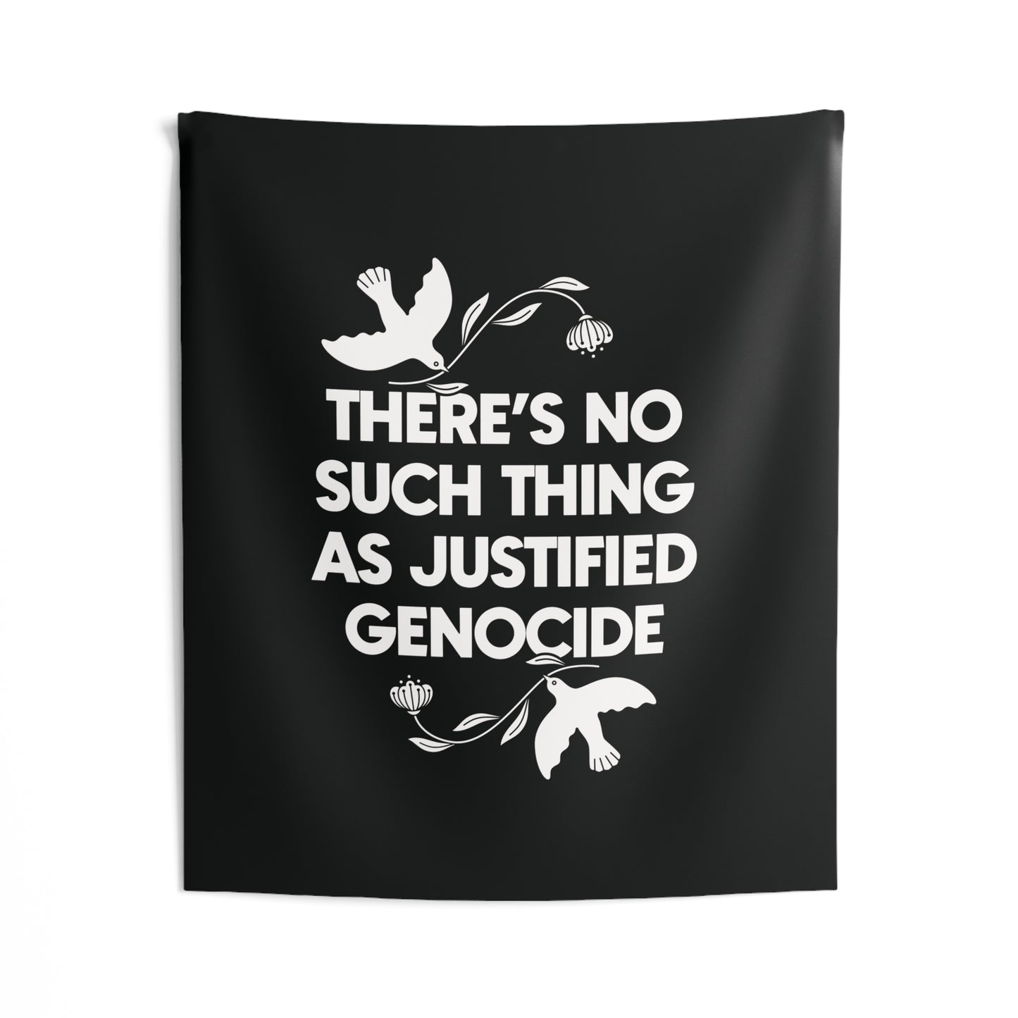 Stop Genocide Wall Hanging / Indoor Wall Tapestries / Support Palestine, Congo, Sudan