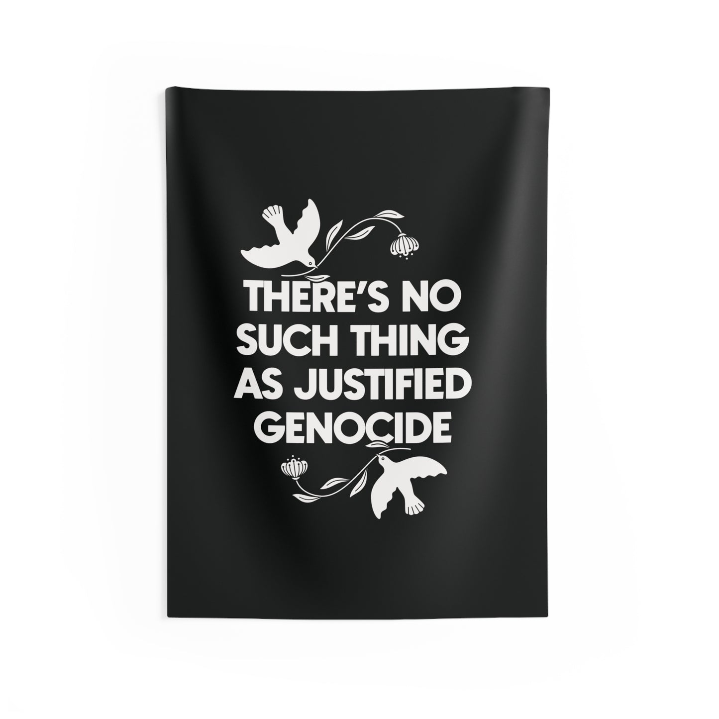 Stop Genocide Wall Hanging / Indoor Wall Tapestries / Support Palestine, Congo, Sudan