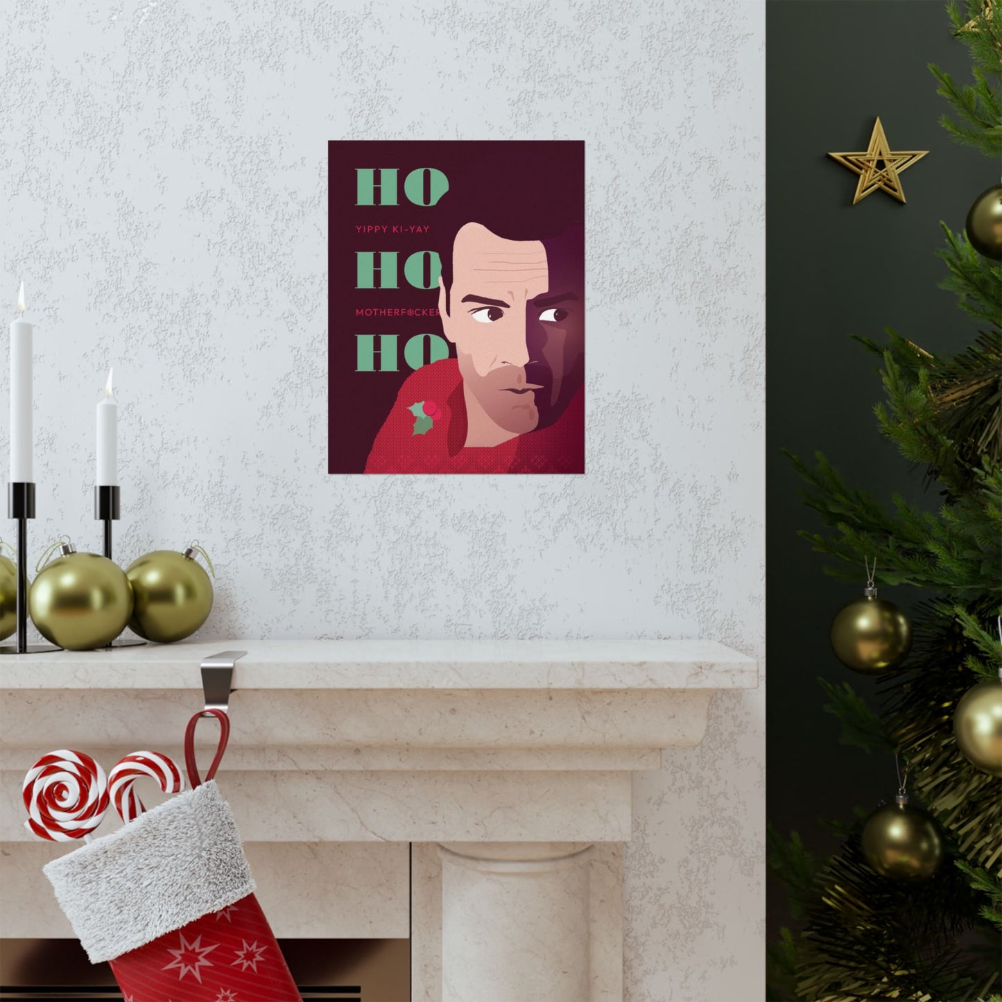 Die Hard Christmas Art Print