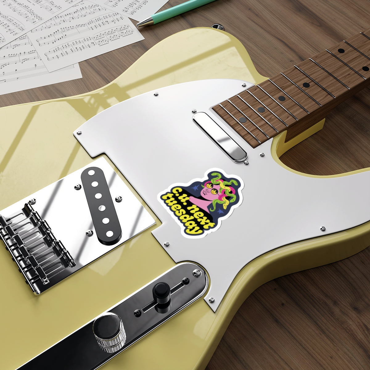 See You Next Tuesday, Vinyl Sticker / 2 sizes: 2.5" or 3.5" / modern Medusa sticker
