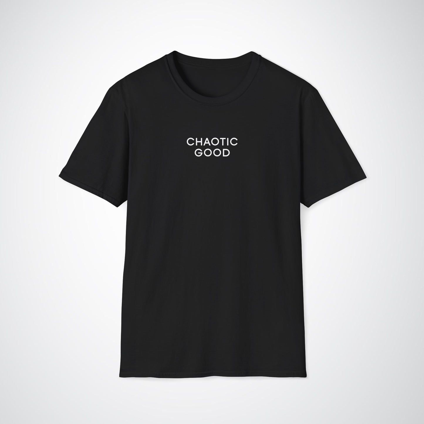 Chaotic Good Tee / Unisex Softstyle T-Shirt / Black, Grey, Green, Charcoal grey, Navy