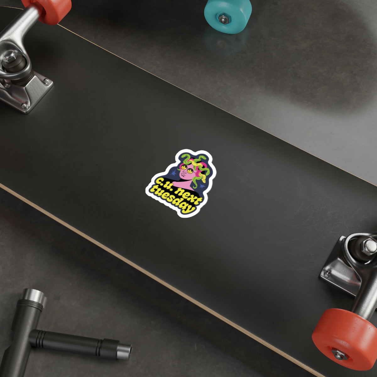 See You Next Tuesday, Vinyl Sticker / 2 sizes: 2.5" or 3.5" / modern Medusa sticker