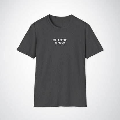 Chaotic Good Tee / Unisex Softstyle T-Shirt / Black, Grey, Green, Charcoal grey, Navy
