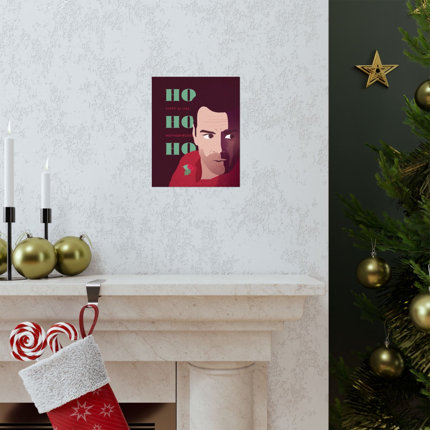 Die Hard Christmas Art Print