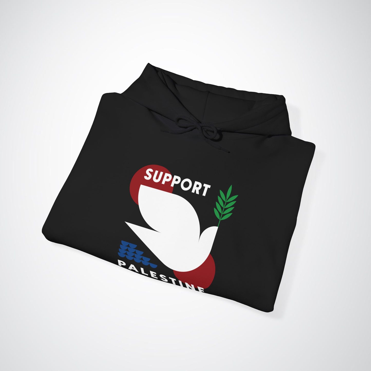 Support Palestine Hoodie / Black Unisex Heavy Blend™ Hooded Sweatshirt