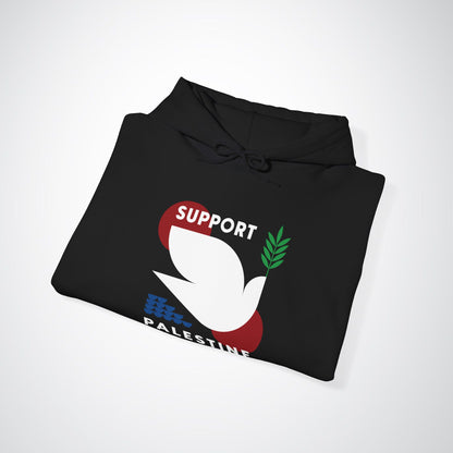 Support Palestine Hoodie / Black Unisex Heavy Blend™ Hooded Sweatshirt