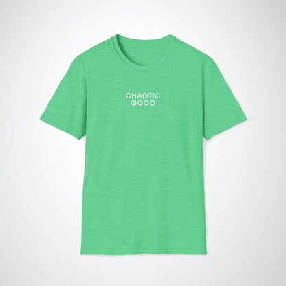 Chaotic Good Tee / Unisex Softstyle T-Shirt / Black, Grey, Green, Charcoal grey, Navy